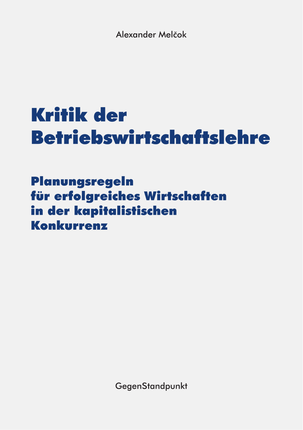 Titelblatt des Buches