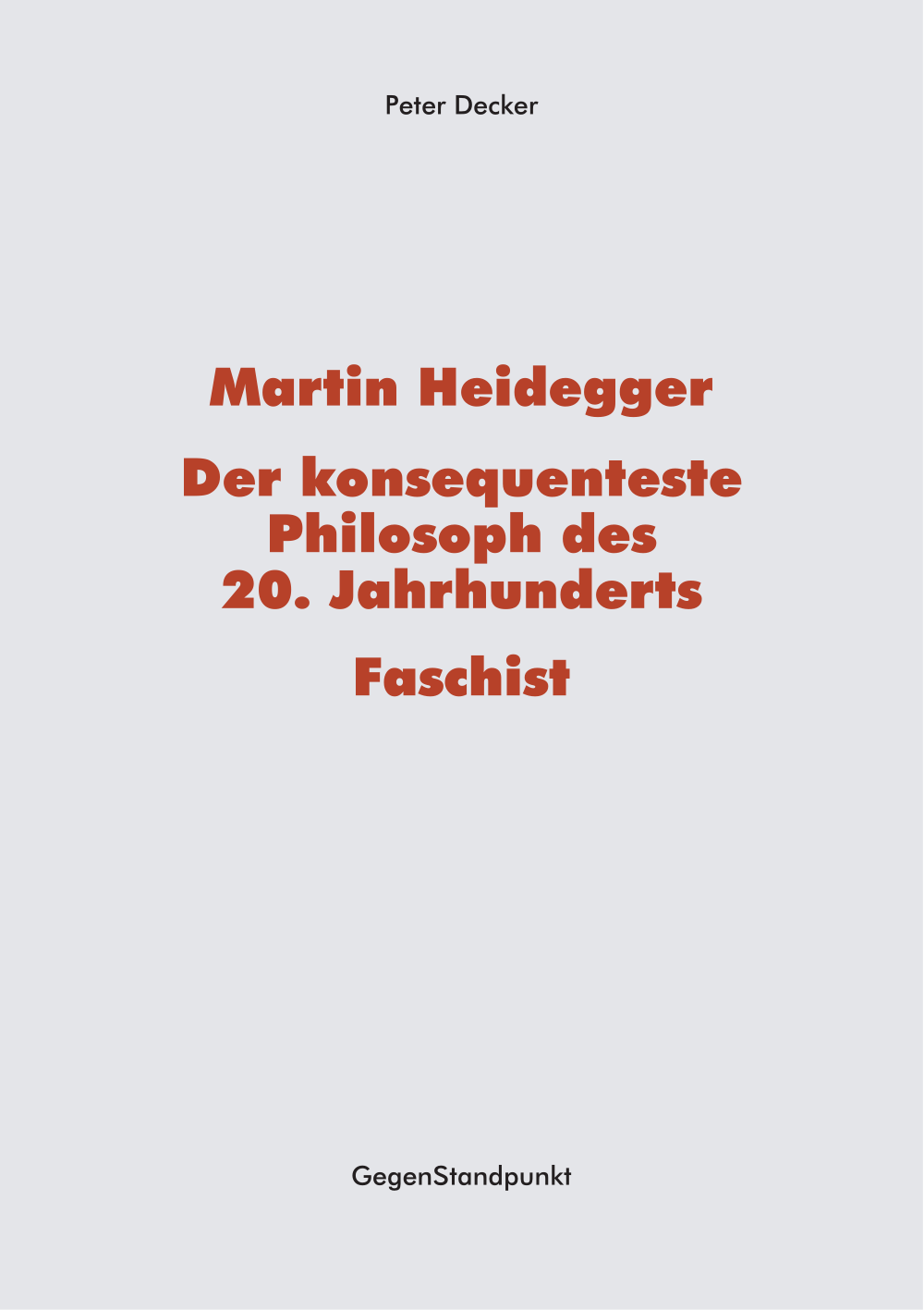Titelblatt des Buches