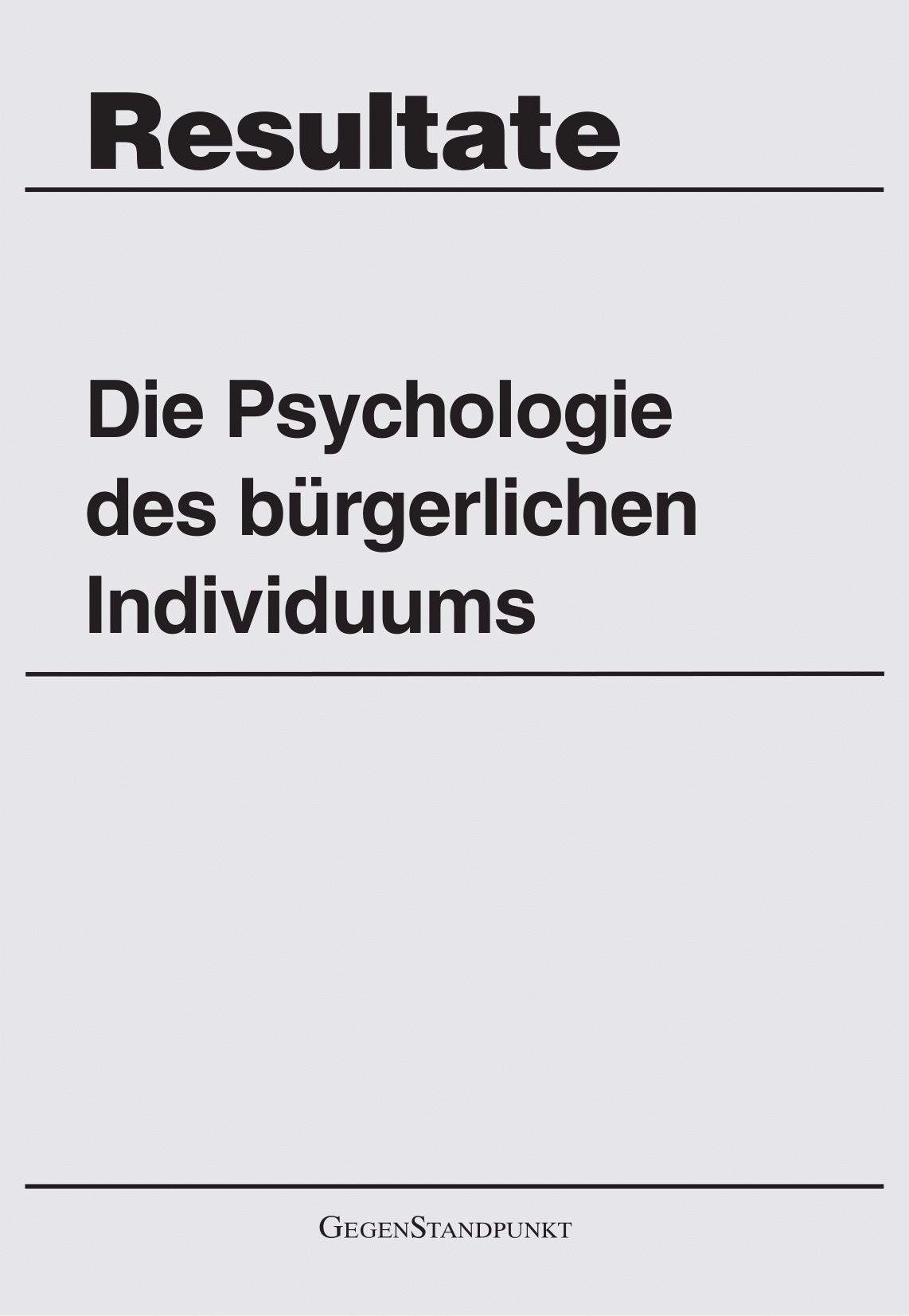 Titelblatt des Buches